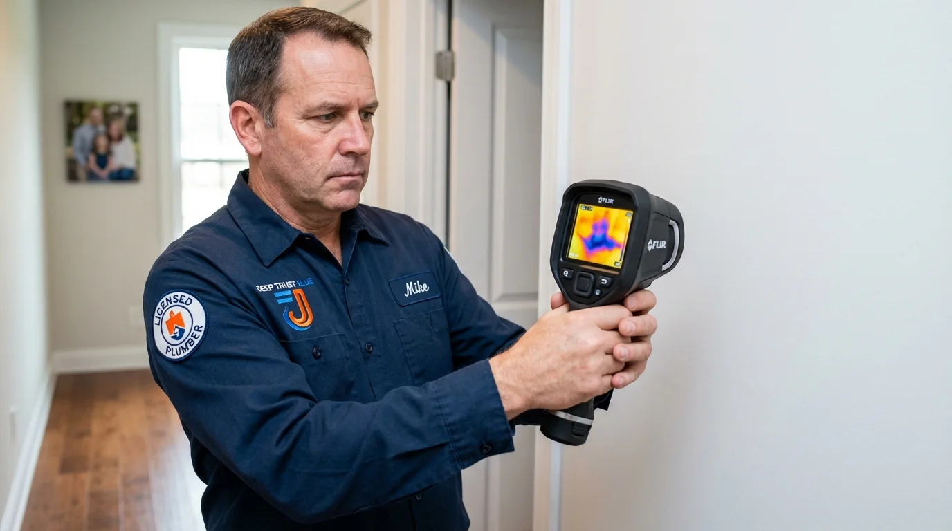 Thermal imaging leak detection by Johns Plumbing LLC in Robins